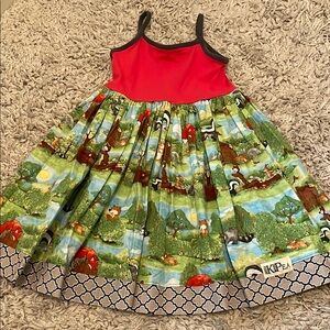 K Pea Forest Friends Dress, Size 6